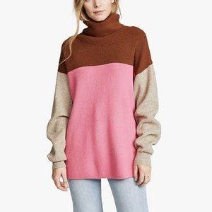 FREE PEOPLE Colorblock Knit Sweater